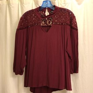 A.n.a choker neck top, size L